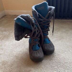 Timberland Brown and Blue Winter Boots